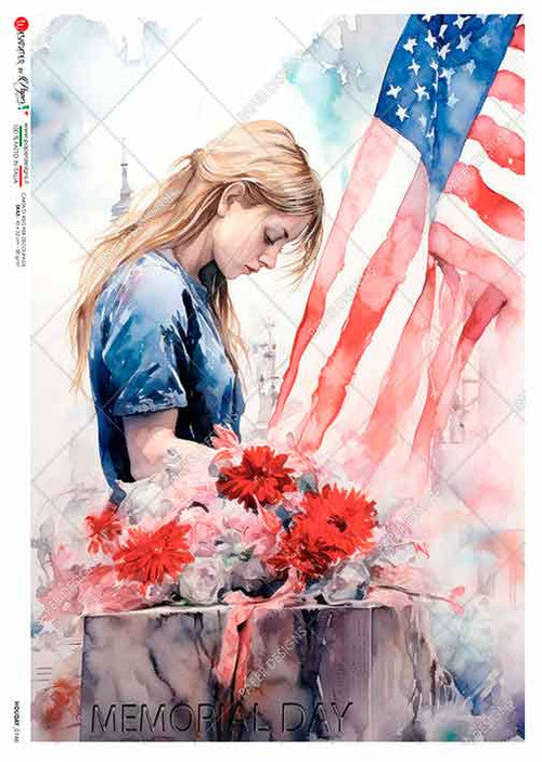 Paper Designs Honor and Remember A4 Rice Paper