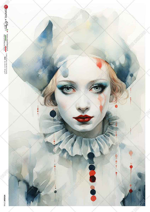 Paper Designs Watercolor Mime II Rice Paper