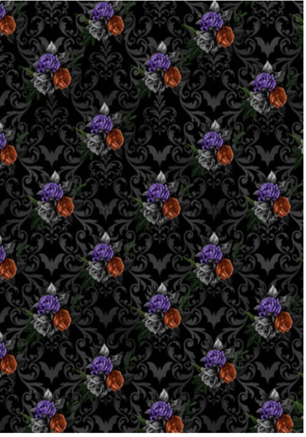 Halloween Floral, rice paper design by Decoupage Queen, arts & entertainment > hobbies & creative arts > arts & crafts, for decoupage and crafting