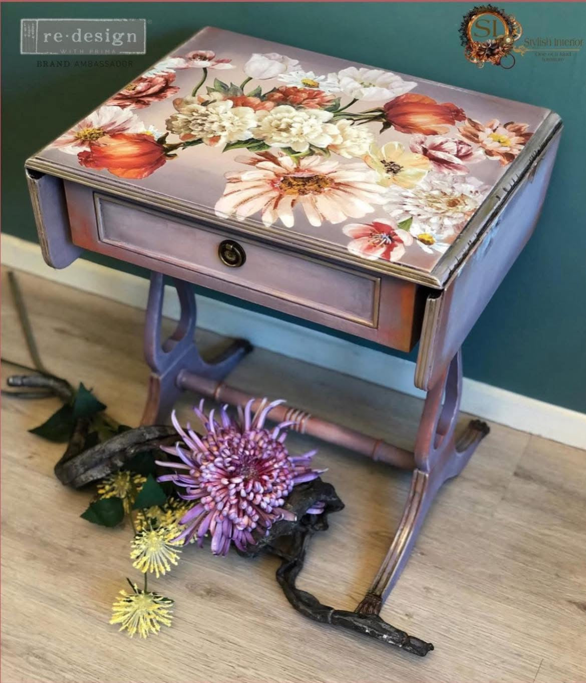 Decor Transfers® - Pretty in Peach Floral Transfers