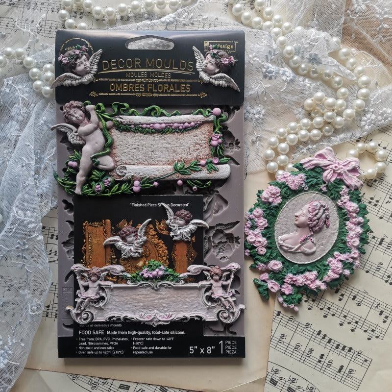 Decor Moulds® - Ombres Florales - 1 pc, 5"x10"x8mm