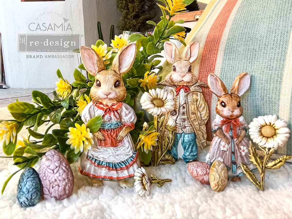 Bunny Mould, Decor Moulds® – Springtime Bunny – 1 Pc, 5″X8″X8Mm / Silicone
