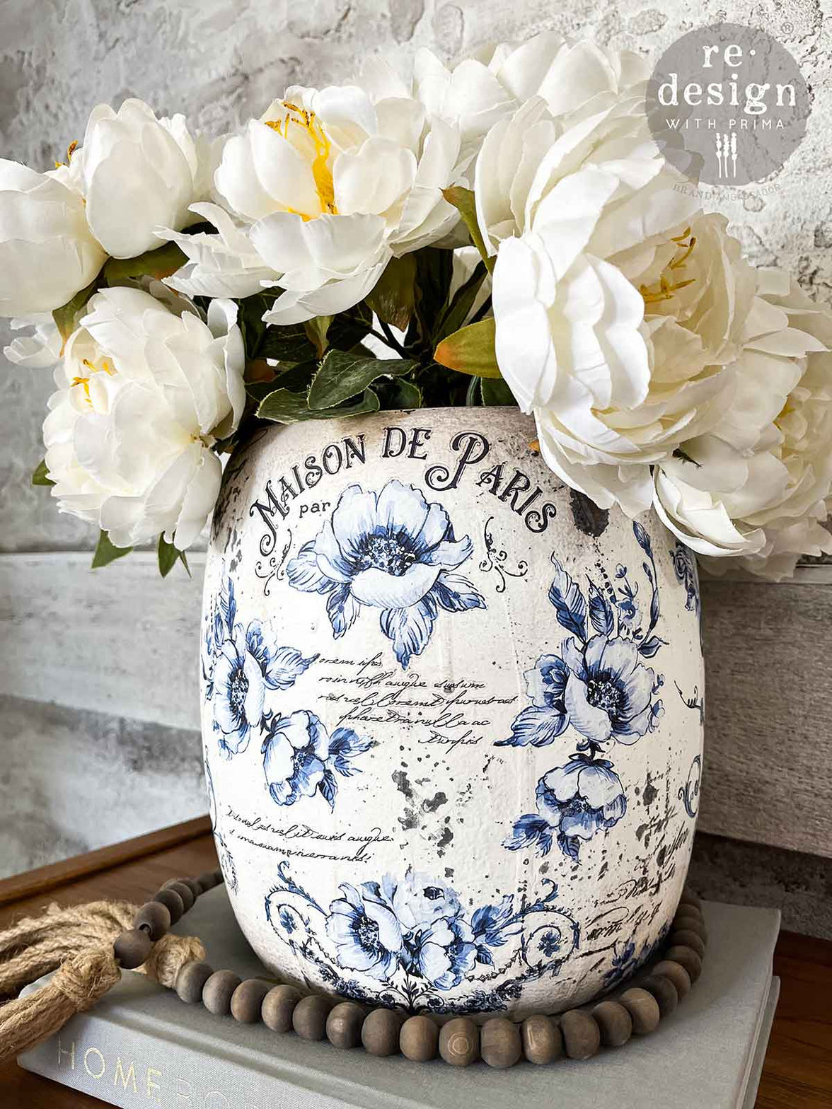 Double Delight Decoupage Fiber Paper Set - Serenade In Blue