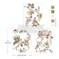 Middy Transfers® - Rosette Royale, Wall Transfer, Furniture Transfer