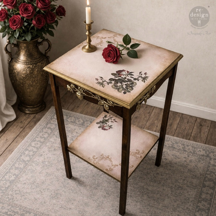 Midnight Rose Transfers, Small Transfers - Midnight Rose
