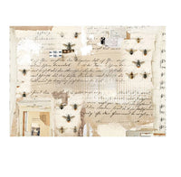 Redesign Decor Rice Paper - Mysterious Notes - 11.5" x 16.25"