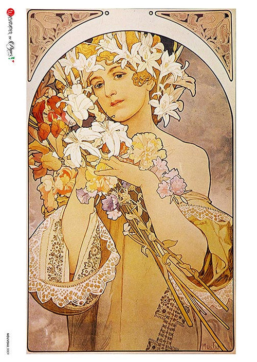 Paper Designs Nouveau Mucha Summer Woman