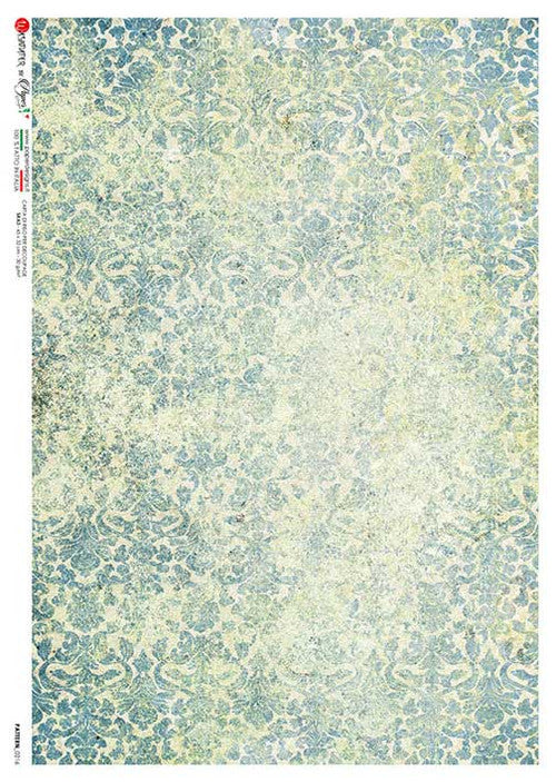 Paper Designs Rice Paper Blue and Green Layers PD PATTERN 0216