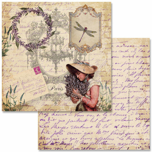 Vintage Lavender Scrapbook Set - Mini - 6" x 6"