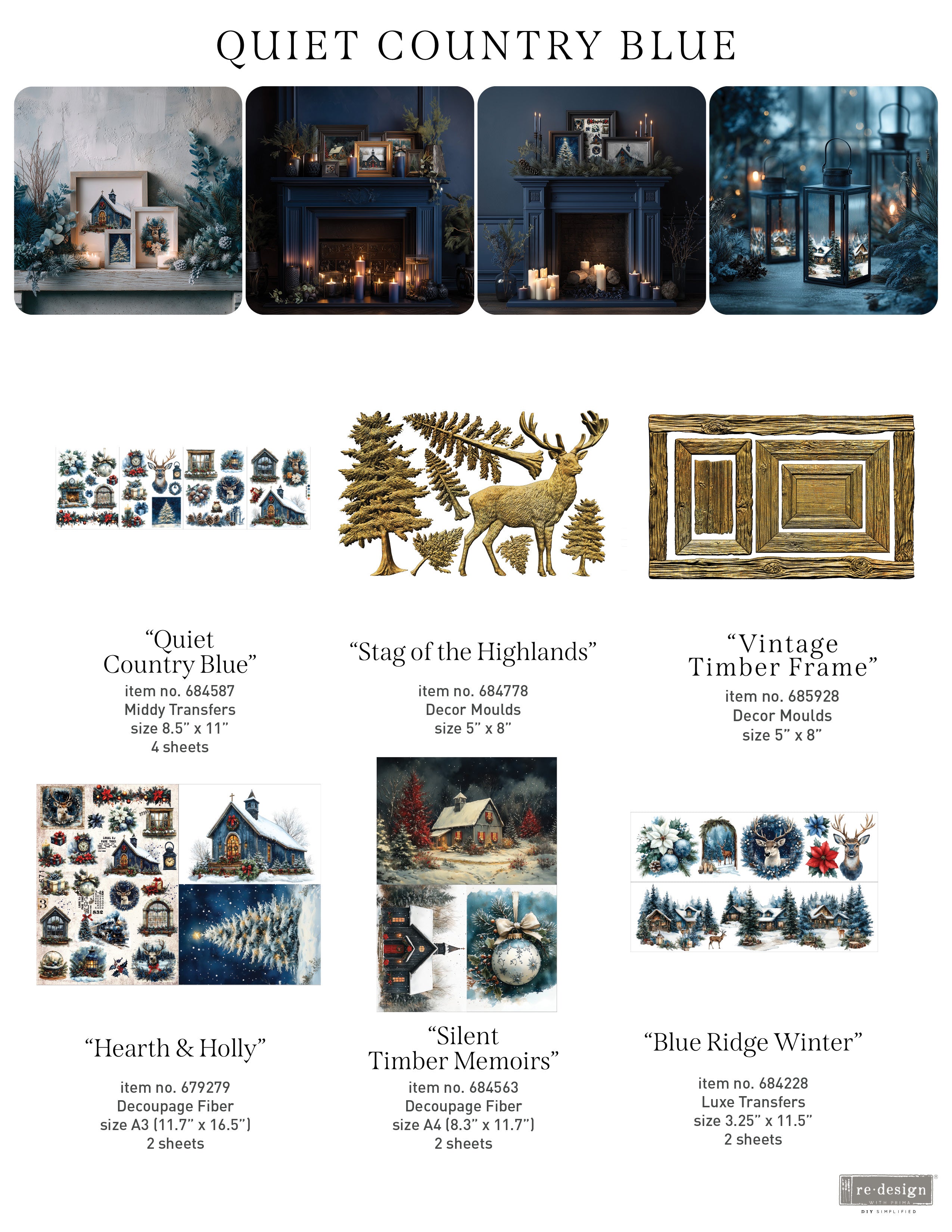A3 Decoupage Fiber Pack - Hearth & Holly