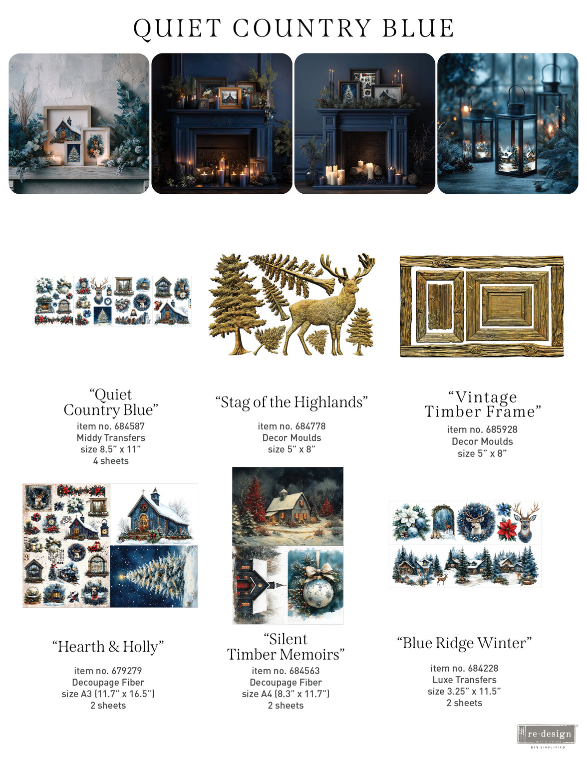 A3 Decoupage Fiber Pack - Hearth & Holly