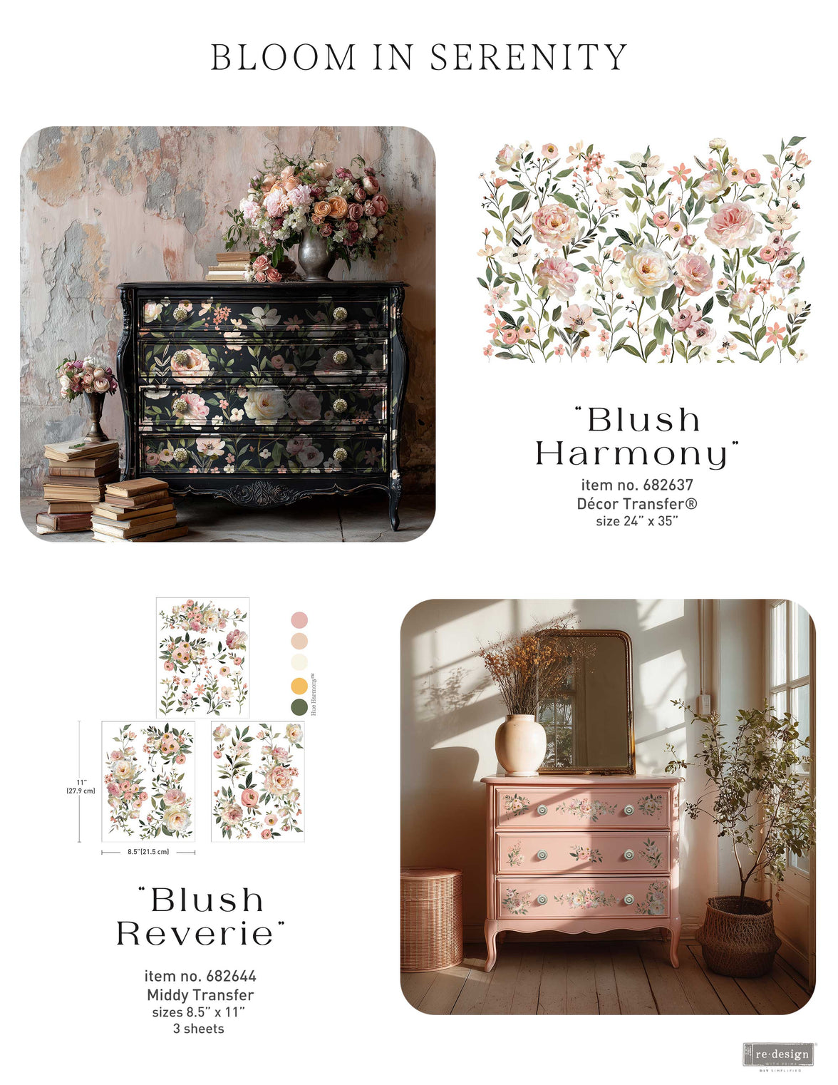Decor Transfers® - Blush Harmony