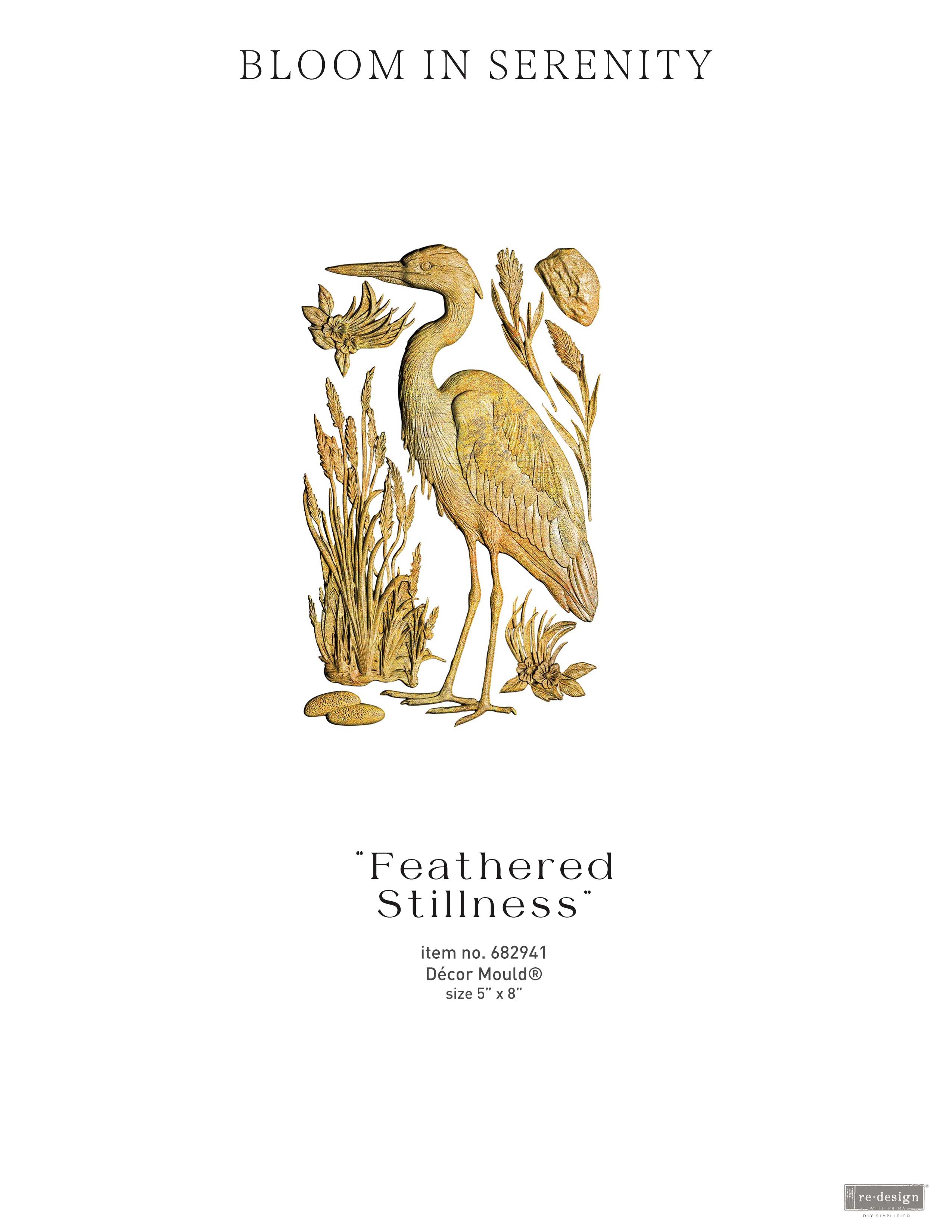Decor Moulds® - Feathered Stillness, Heron Mould