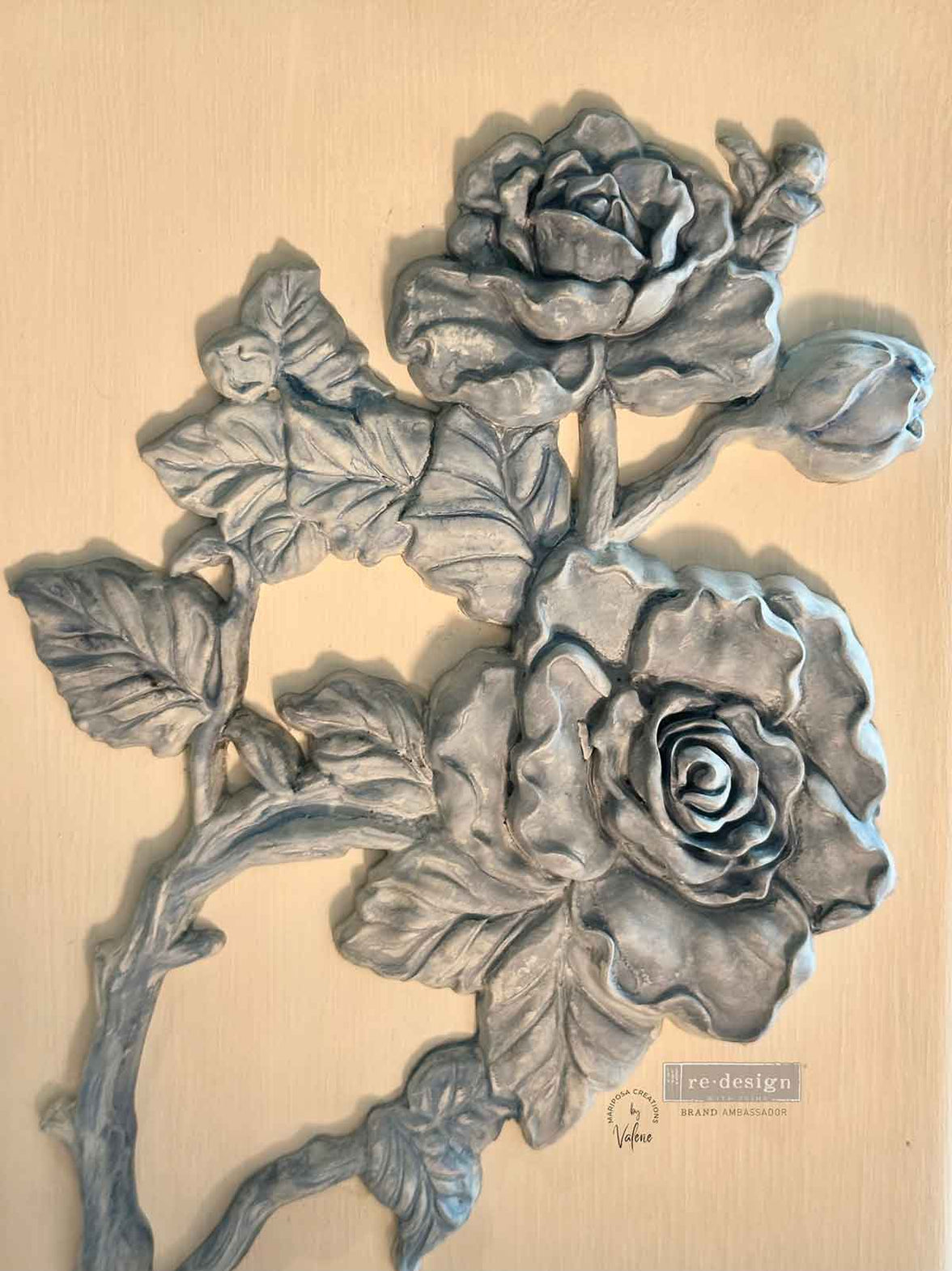 Decor Poly - Lush Reverie Left - 10.5"x7"x0.5" (26.7cmx17.8cmx1.3cm)