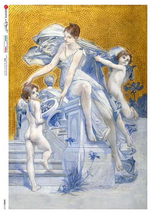 Paper Designs Rice Paper Merson Allegory of Fortune PD SCENES 0127