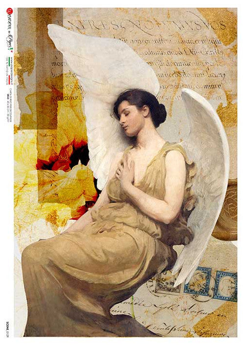 Paper Designs Rice Paper Thayer Side Pose Angel PD SCENE 0129