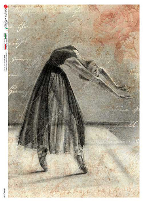 Paper Designs Rice Paper Graceful Ballerina Dancer Scenes 0132