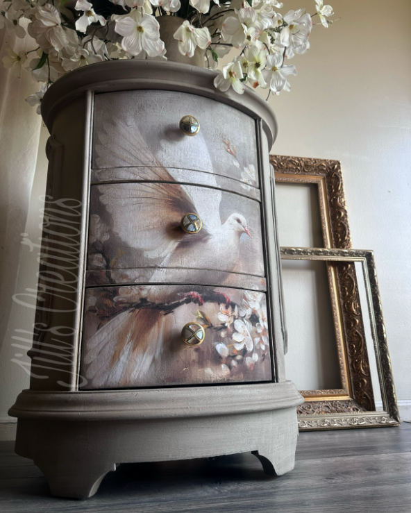 A1 Decoupage Fiber Kacha - Alabaster Grace