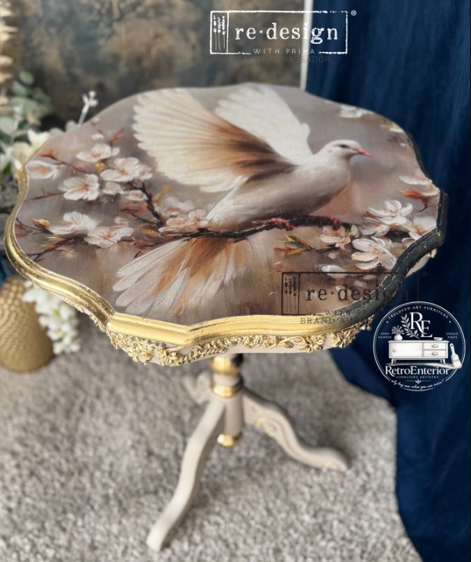 A1 Decoupage Fiber Kacha - Alabaster Grace