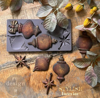 New! Winter Luxe Blanks Mould, Decor Moulds® - Winter Luxe Blanks, Holiday Ornament Mould