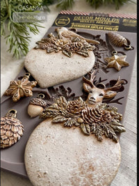 Antler Emblem, Decor Moulds® - Evergreen Antler Emblem