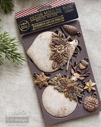 Antler Emblem, Decor Moulds® - Evergreen Antler Emblem