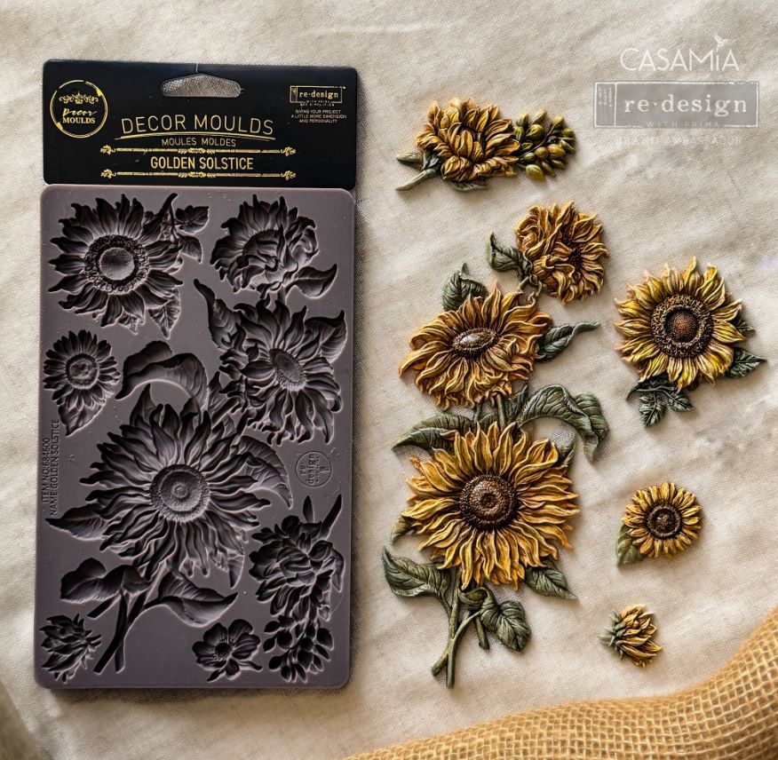 Golden Solstice, Decor Moulds, Golden Solstice Moild, Sunflower Mould