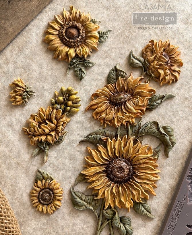 Golden Solstice, Decor Moulds, Golden Solstice Moild, Sunflower Mould