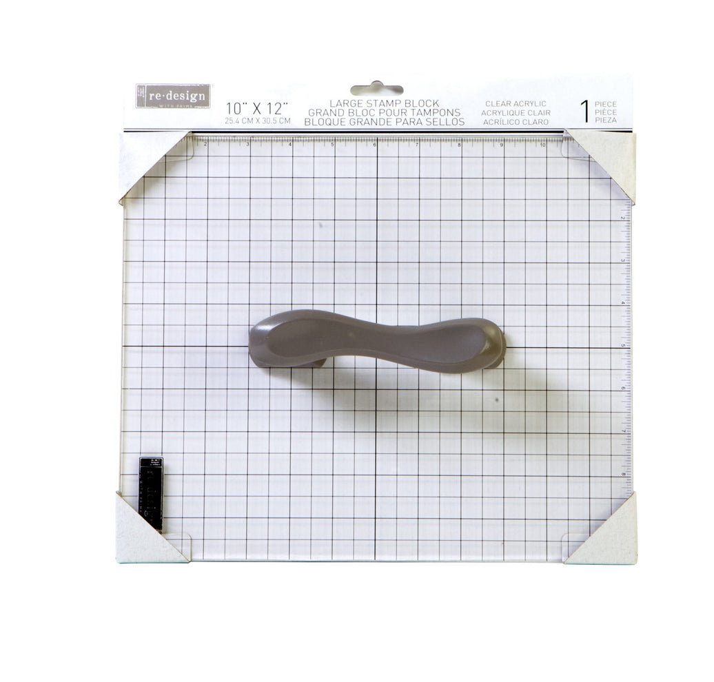 Stamp Block, Acrylic Block - 1 pc, 10"x12", Stamping Block, Tool, Large Acrylic Block