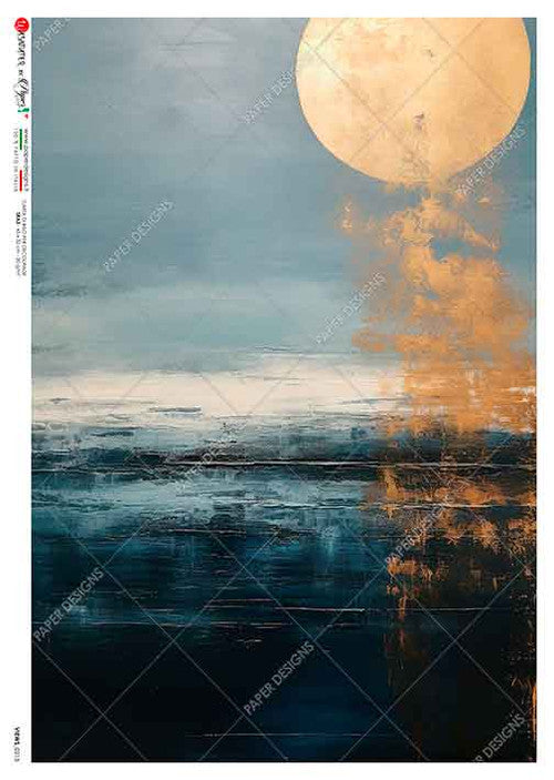 Paper Designs Minimalist Sunset A4 Rice Paper