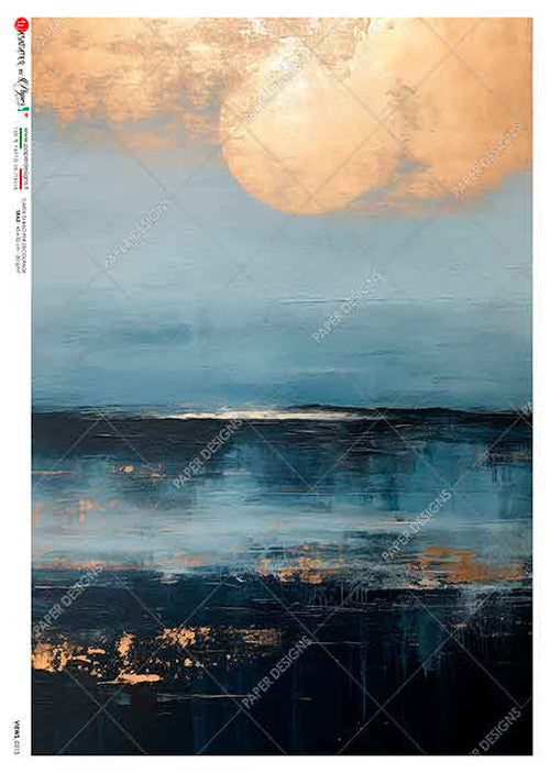 Paper Designs Minimalist Sunset II A4 Rice Paper