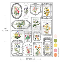 H2O Transfers Single Sheet - Whispers & Petals
