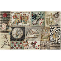 Curious Journey Paper, Redesign Decoupage Decor Tissue Paper – Curious Journey – 1 Sheet (19.5″ X 30″)