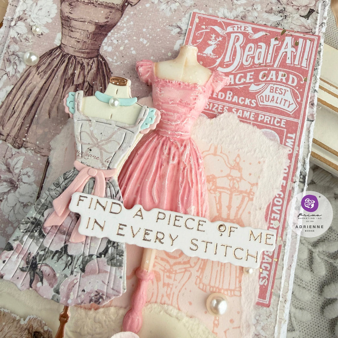 Buttons & Keepsakes Collection A4 Transfer