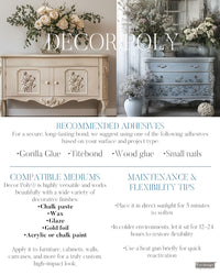 Decor Poly – Petals in Harmony, Furniture Appliques