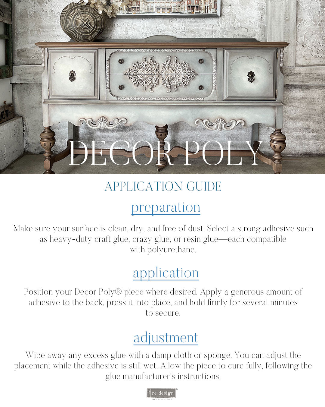Decor Poly – Petals in Harmony, Furniture Appliques