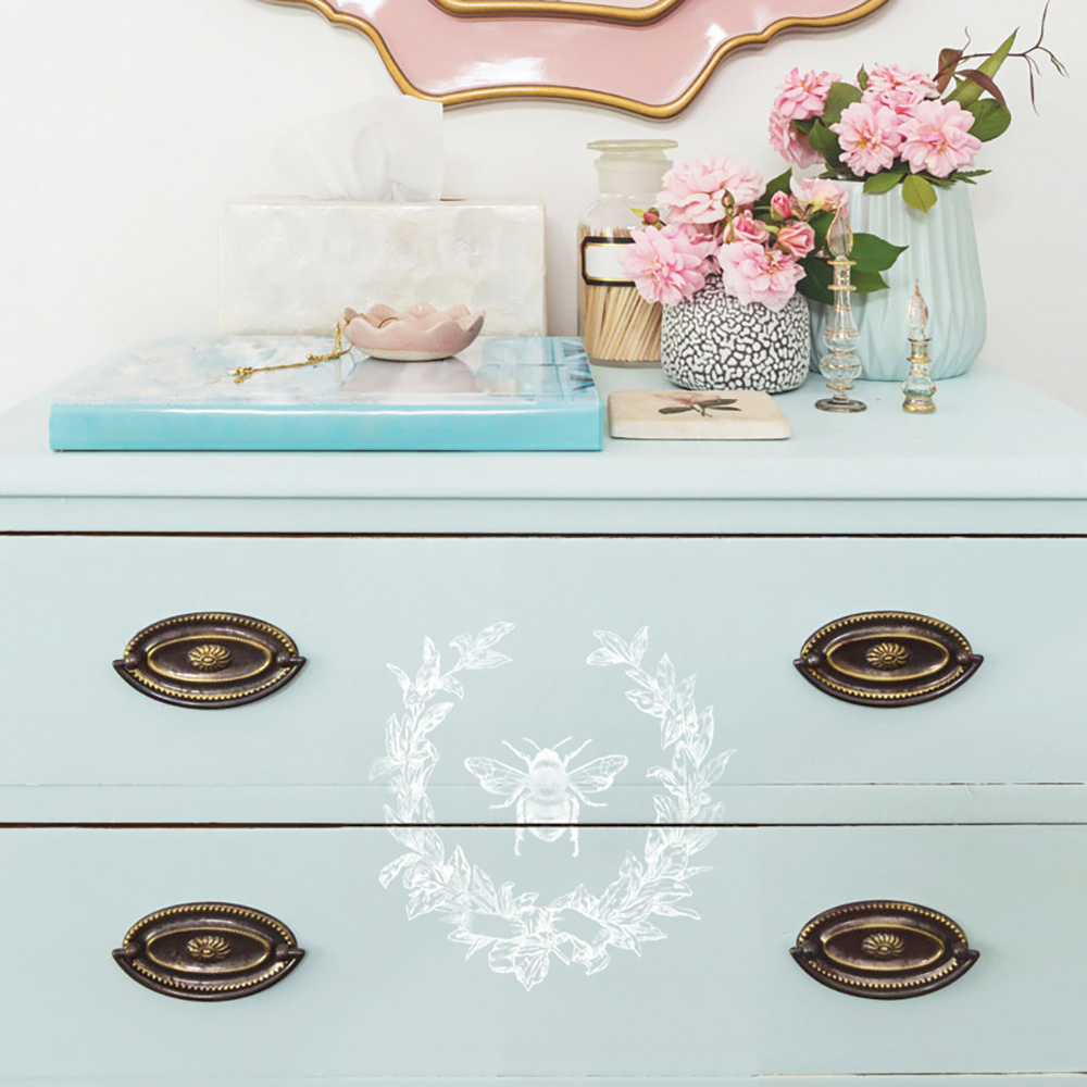 Redesign Decor Stamp – French Laurels – 12″x12″ (6 pcs)