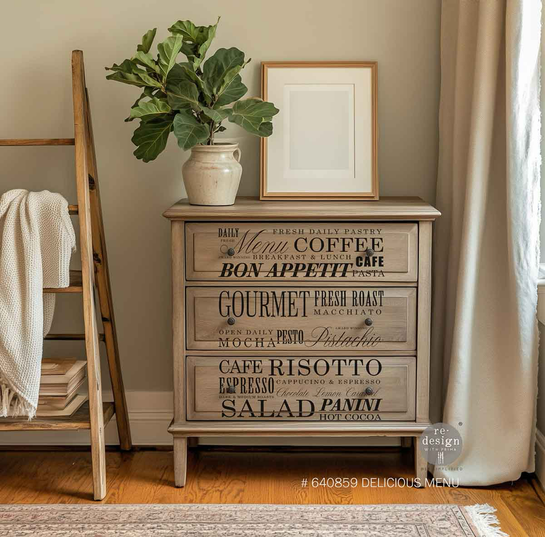 Re.Design Decor Transfers - Delicious Menu Wall Transfers