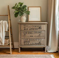 Re.Design Decor Transfers - Delicious Menu Wall Transfers