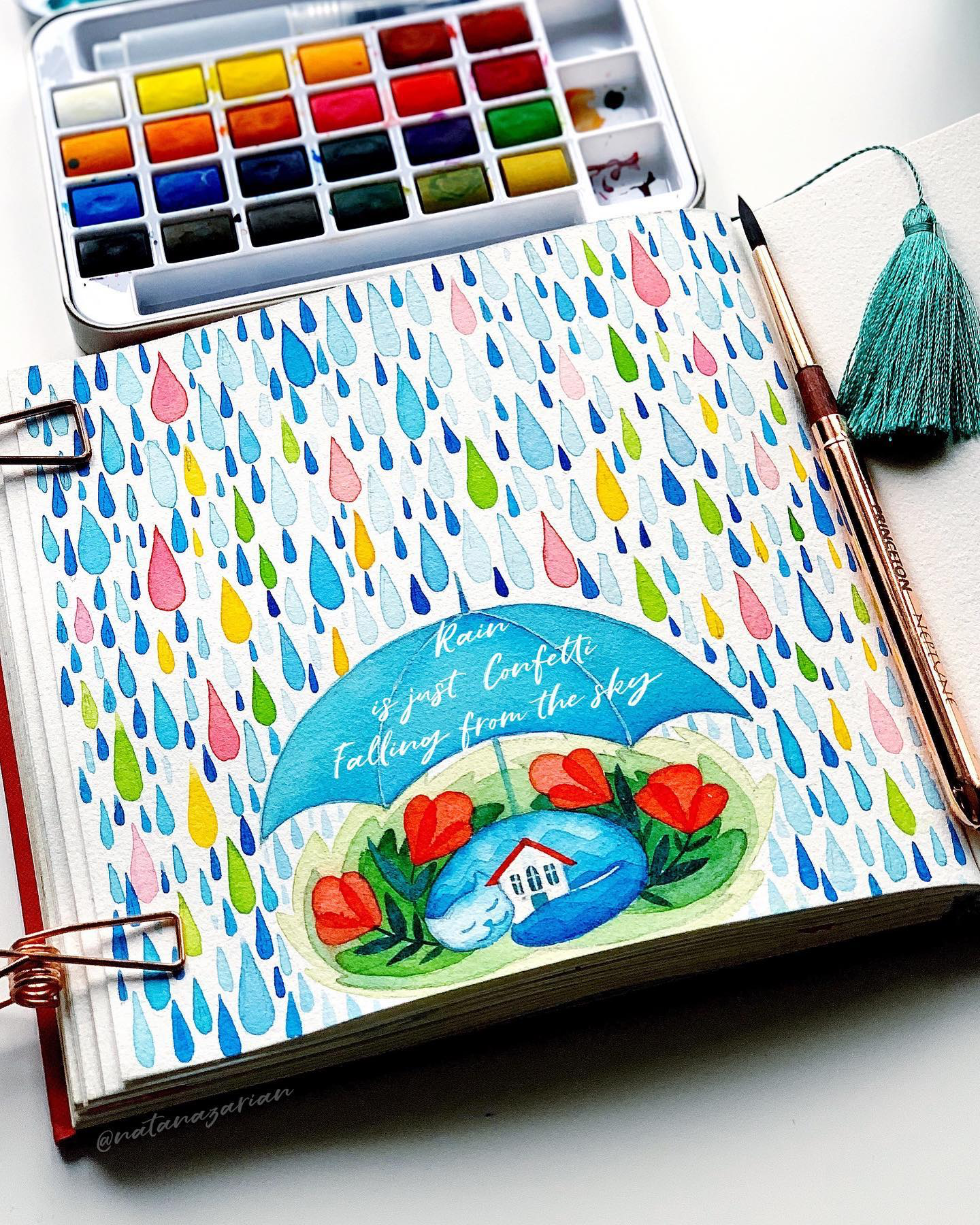 Watercolor Confetti Set, Paint Set