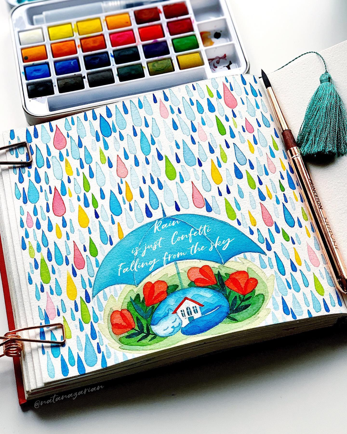 Watercolor Confetti Set, Paint Set