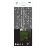 SMALL TRANSFERS – SECRET LETTER ll – 3 SHEETS, 6″X12″