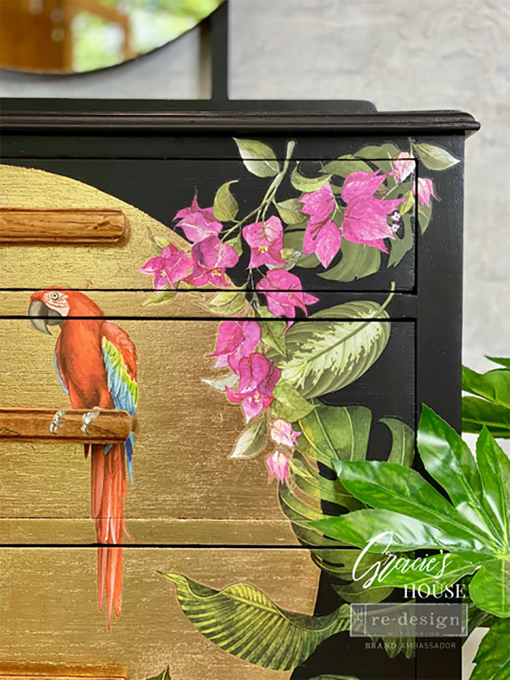 Decor Transfers® - Tropical Birds - 3 sheets, 6"x12"