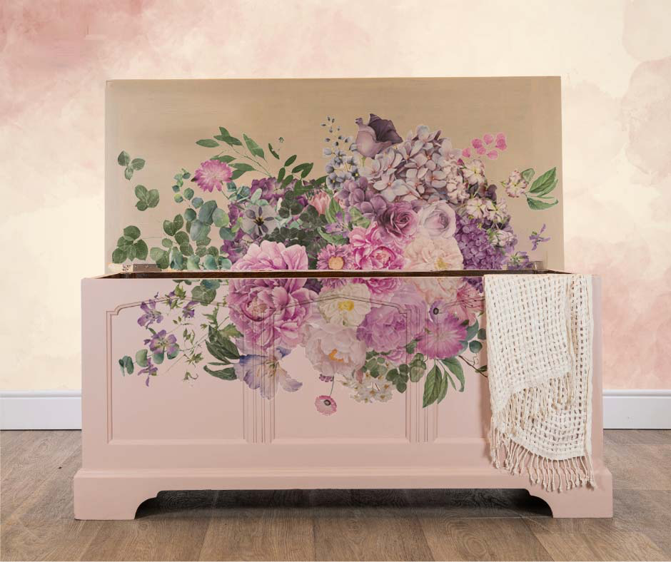 Decor Transfers® – Morning Purple – total sheet size 24″x35″, cut into 2 sheets