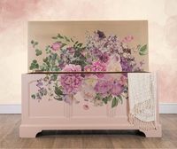 Decor Transfers® – Morning Purple – total sheet size 24″x35″, cut into 2 sheets
