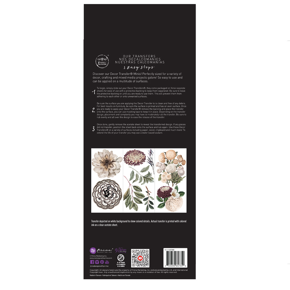 Decor Transfers® - Natural Flora - 3 sheets, 6"x12"