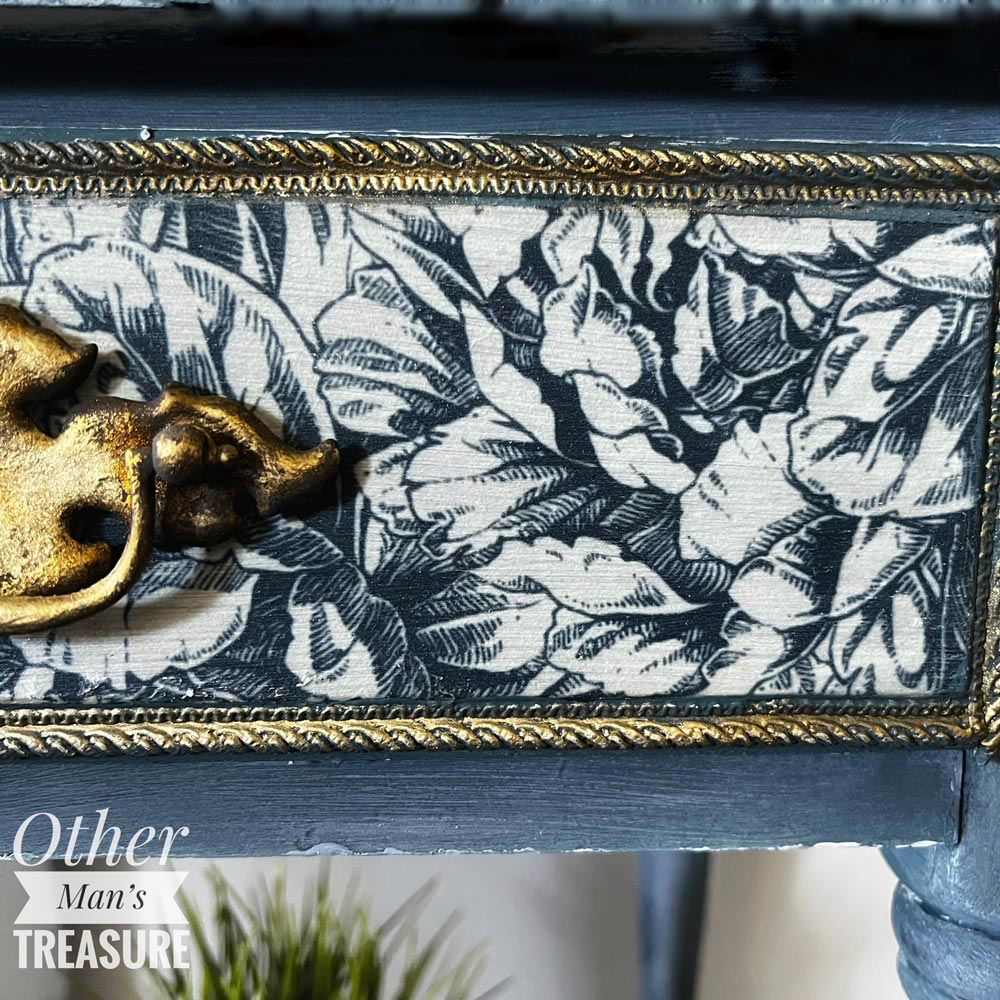 A1 Decoupage Fiber – Blue Wallpaper – 1 sheet, A1 size