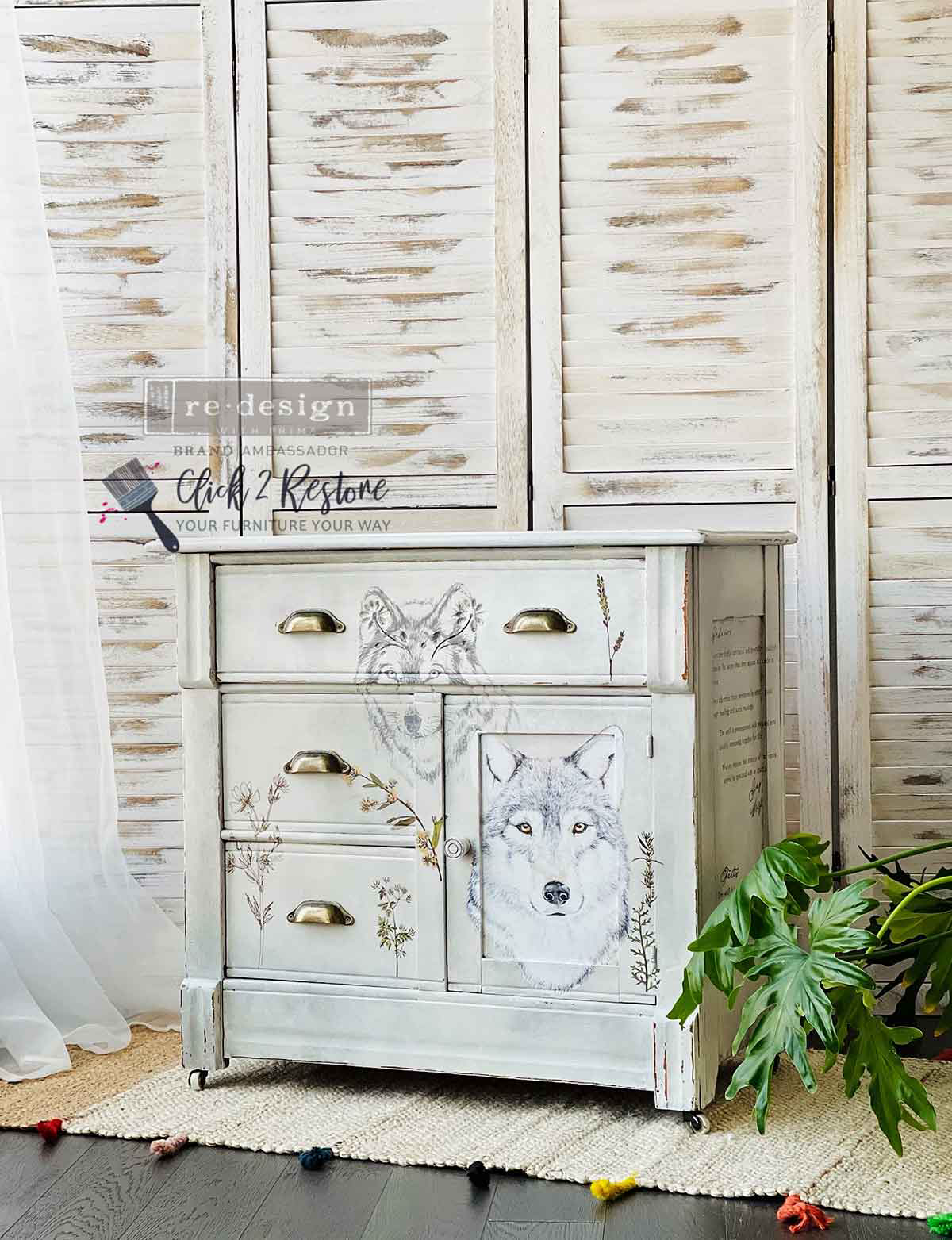 Redesign Decor Transfers® - Gray Wolf