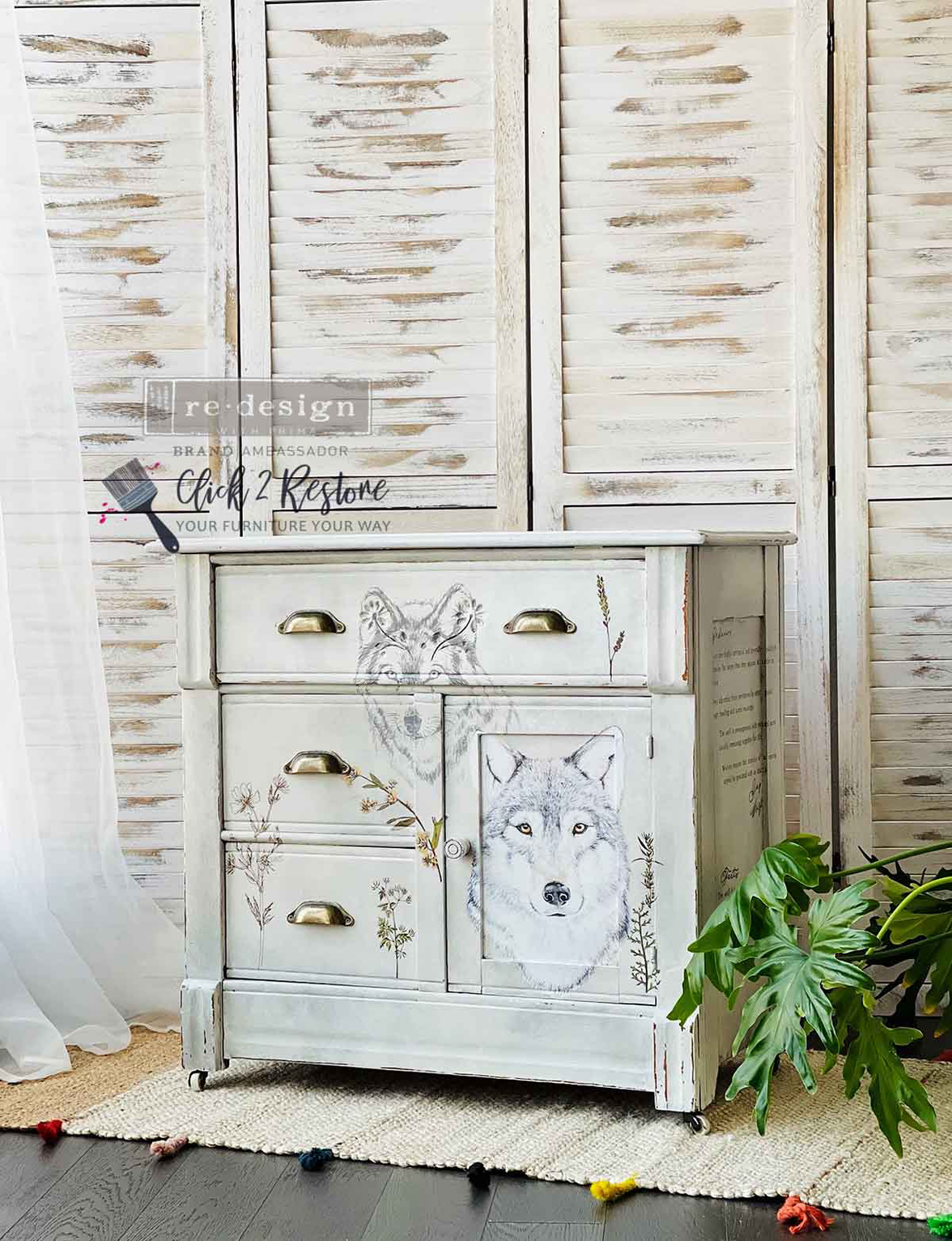 Redesign Decor Transfers® - Gray Wolf