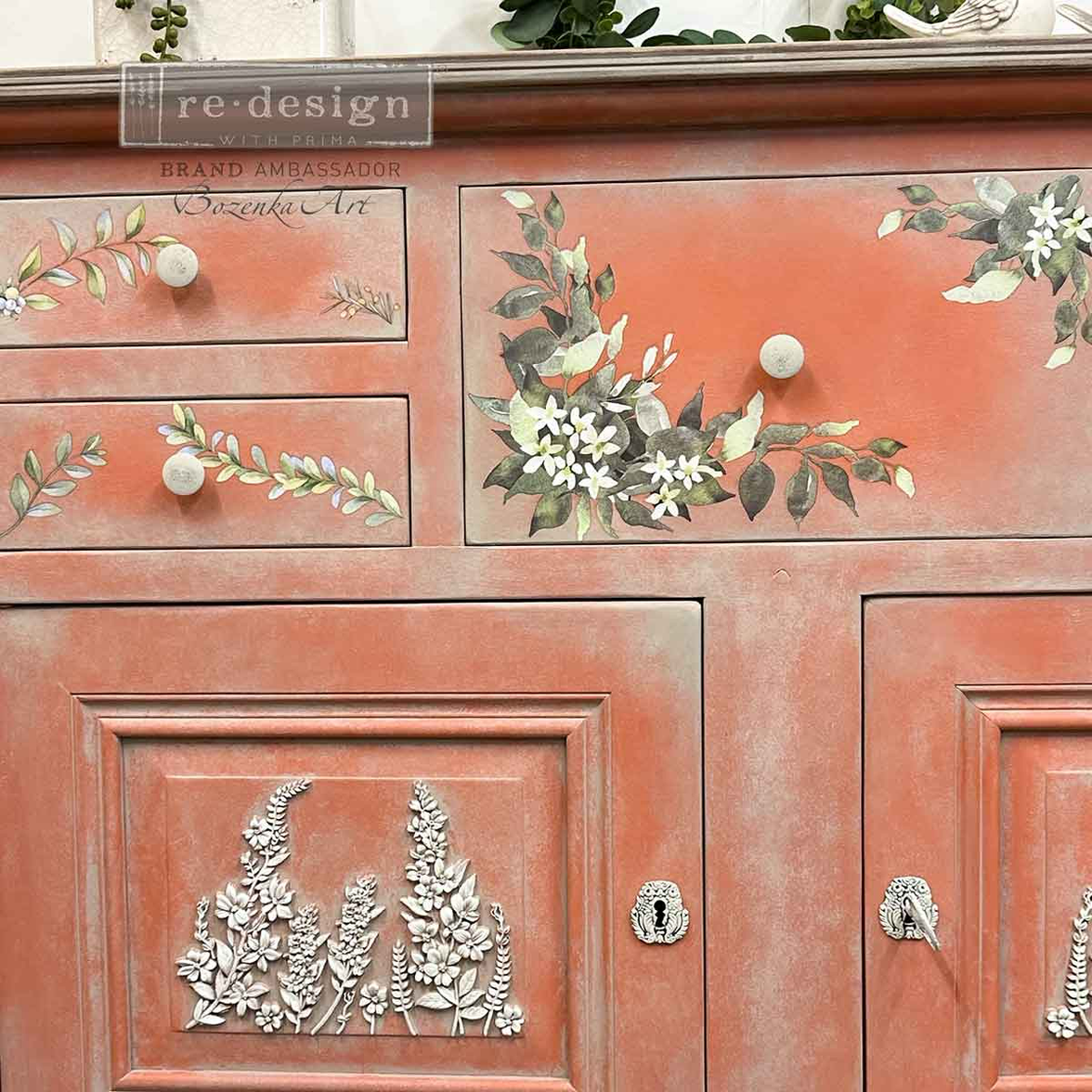 Decor Moulds – Country Blossom – 1 pc, 5″x8″x8mm
